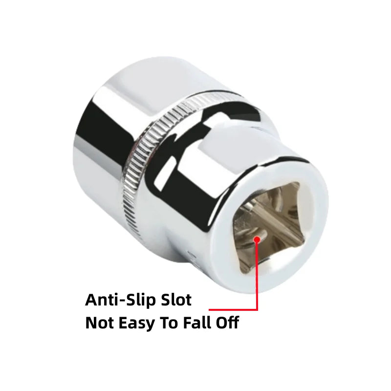 1/2 Short Socket Head 12.5mm Outer Hexagonal Socket Tool 8mm Hardware Tool