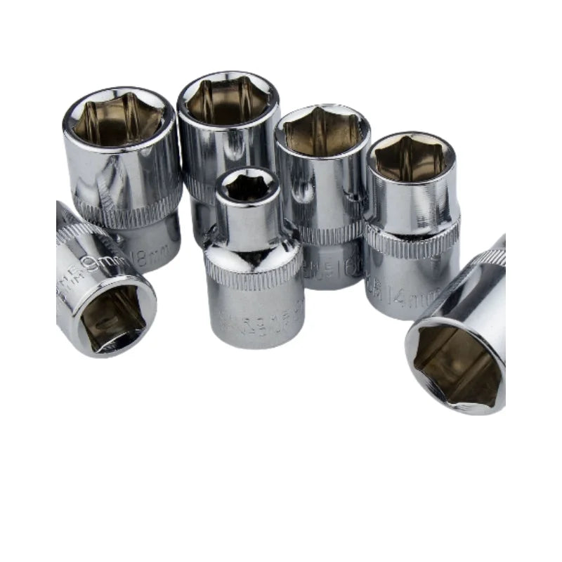 1/2 Short Socket Head 12.5mm Outer Hexagonal Socket Tool 8mm Hardware Tool