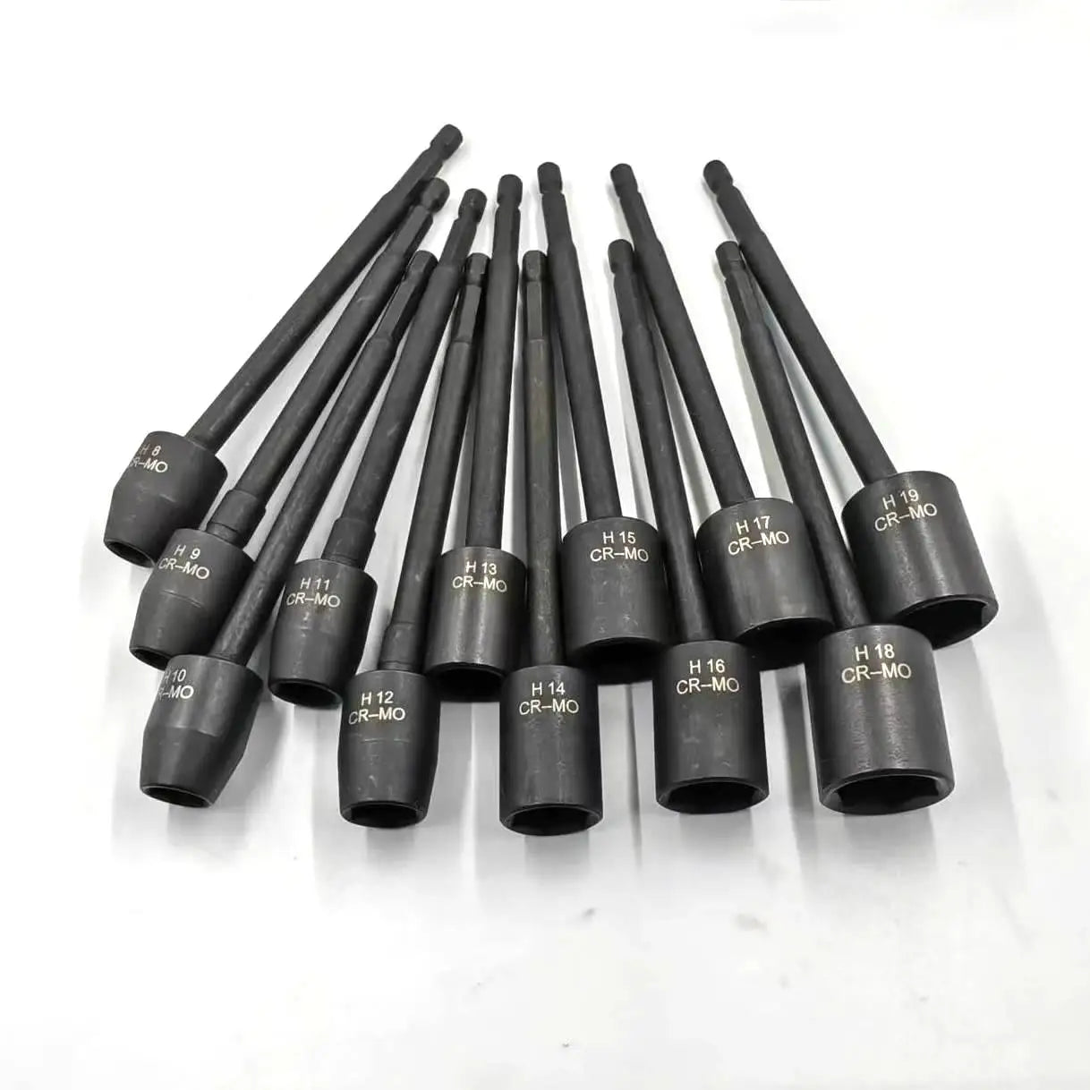 150mm CrMo Hardware Hand Tool Electric Photovoltaic Power Station Universal Hexagon Extension Socket H8-H19 Hex Impact Socket