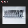 9PCS DIN Level 1/2" Dr. CRV Deep Sockets Long Socket Set 8-16mm with Metal Rail
