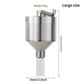 [Portable Hand Crank Grinder] Hand Crank Metal Grinder with Glass Collection Funnel and Bottle - Large Diameter 56mm, Small Diameter 43mm, Portable Manual Tool for Grinding, Perfect Holiday Gift, Best for Christmas