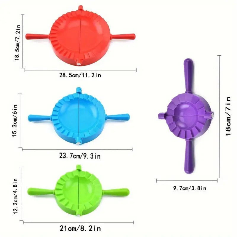 Multifunctional Dumpling Maker Set - Durable Easy-Press Empanada & Dumpling Molds for Home and Restaurant Use